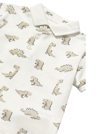 Kids Atelier-Mayoral-Baby Print Polo Shirt