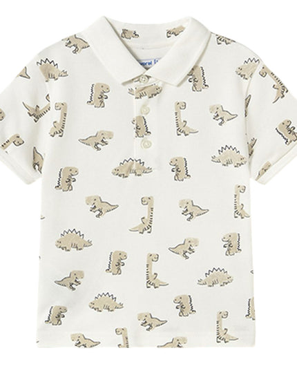 Kids Atelier-Mayoral-Baby Print Polo Shirt