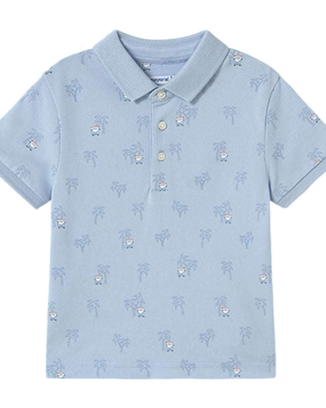 Kids Atelier-Mayoral-Baby Print Polo Shirt