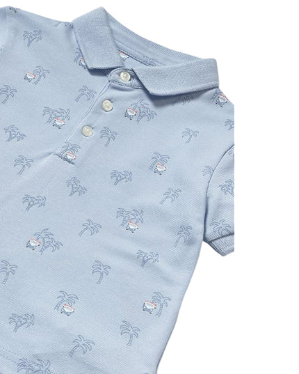 Kids Atelier-Mayoral-Baby Print Polo Shirt