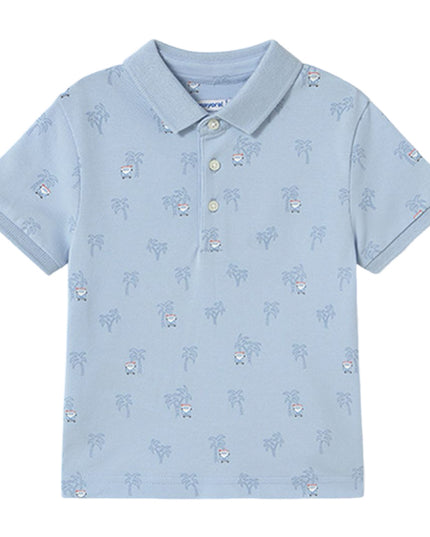 Kids Atelier-Mayoral-Baby Print Polo Shirt
