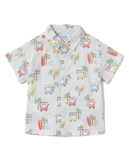 Kids atelier-Mayoral-Summer Surfboard Buttondown Shirt