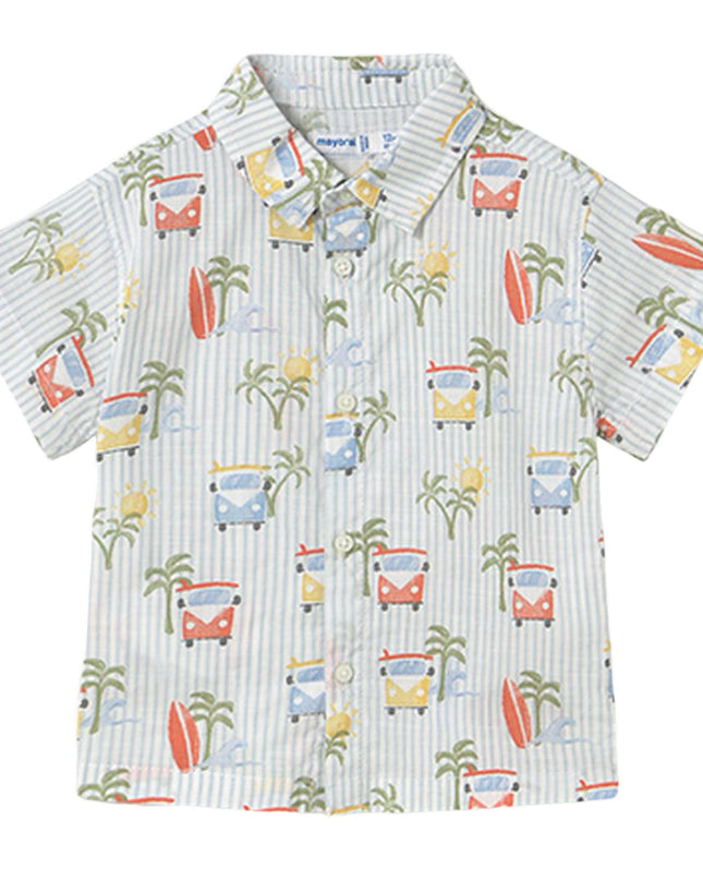 Kids atelier-Mayoral-Summer Surfboard Buttondown Shirt