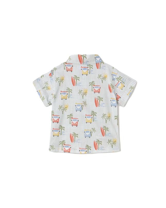 Kids atelier-Mayoral-Summer Surfboard Buttondown Shirt