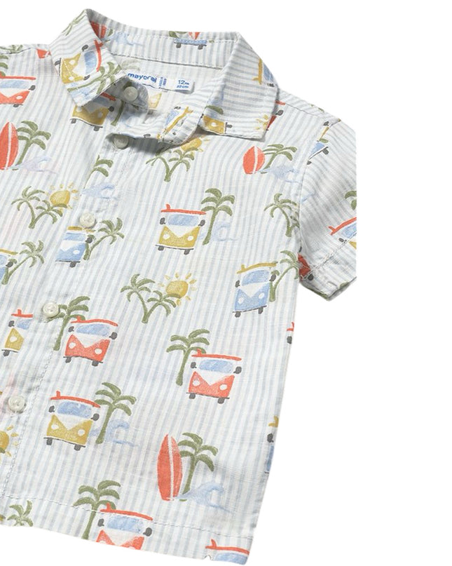 Kids atelier-Mayoral-Summer Surfboard Buttondown Shirt