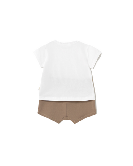 Kids Atelier-Mayoral-Newborn Boy Animal Shorts And T-Shirt Set