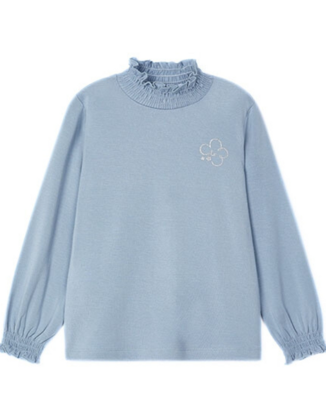 Kids Atelier-Mayoral- Blue Soft Turtleneck