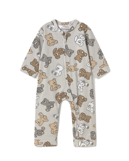 Kids Atelier-Mayoral-Newborn Boy Removable Foot Sleepsuit