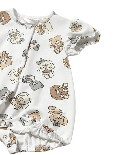 Kids Atelier-Mayoral-Newborn Girl Teddy Romper