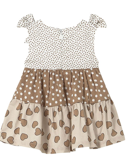 Kids Atelier-Mayoral-Newborn Girl Combined Ruffle Dress
