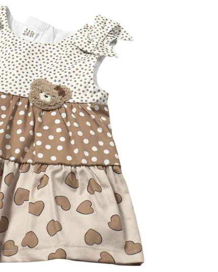 Kids Atelier-Mayoral-Newborn Girl Combined Ruffle Dress