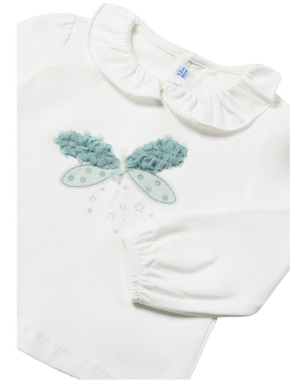 Kids Atelier-Mayoral-Green Collar Dragonfly Graphic Shirt
