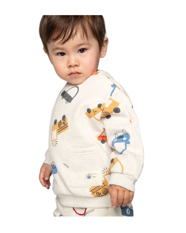 Kids Atelier- Mayoral- Younger Boys Ivory Sweatshirt
