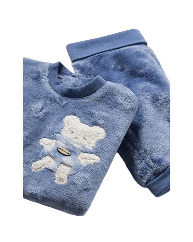 Kids Atelier-Mayoral- Baby Boy Fur Jumper and Trousers Set