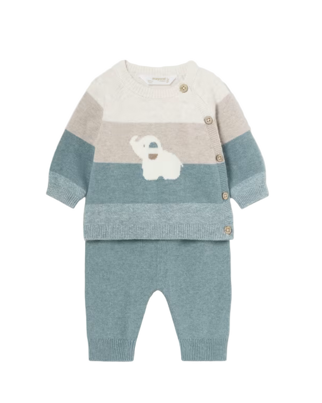 Kids Atelier- Mayoral- Newborn Boy Striped Jumper and Trousers Set