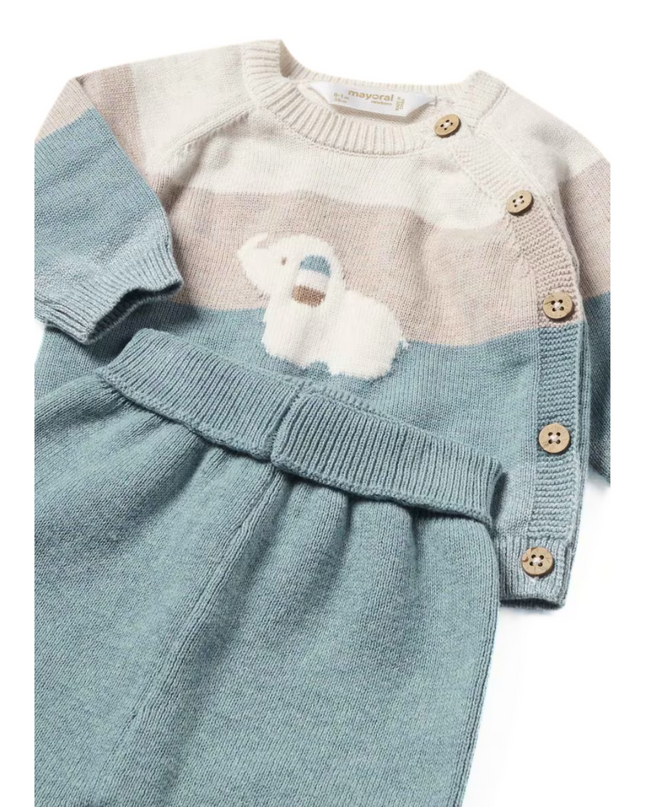 Kids Atelier- Mayoral- Newborn Boy Striped Jumper and Trousers Set