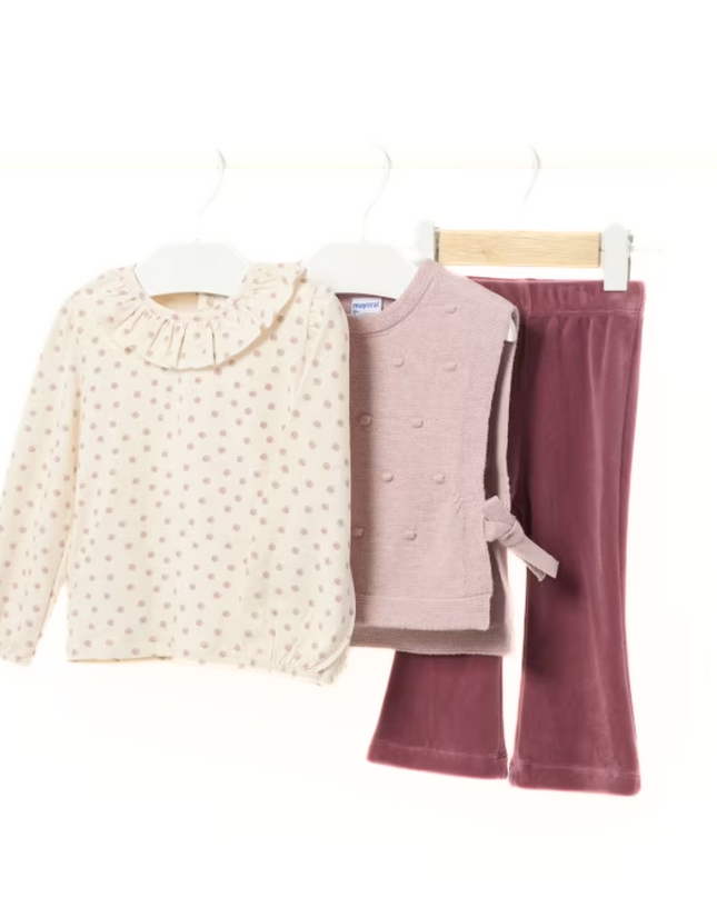 Kids Atelier-Mayoral- Baby 3 Piece Set Grape