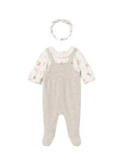 Kids Atelier-Mayoral- Baby Girl Romper and Headband Set