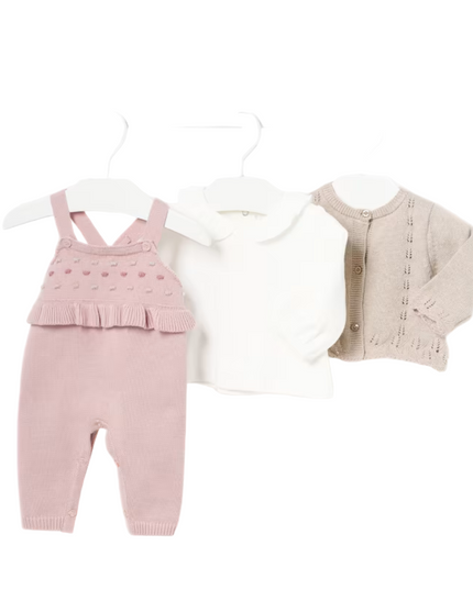 KidsAtelier-Mayoral-Newborn Girl 3 Piece Knit Set