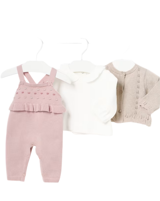 KidsAtelier-Mayoral-Newborn Girl 3 Piece Knit Set