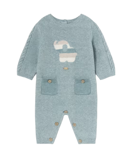 Kids Atelier- Mayoral- Newborn Boy Tricot Romper