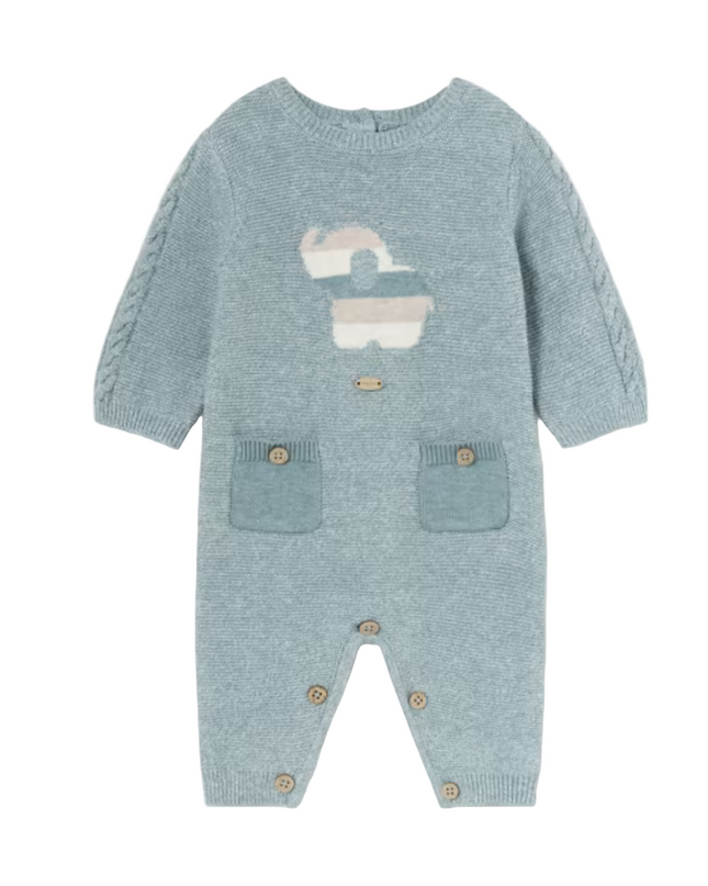 Kids Atelier- Mayoral- Newborn Boy Tricot Romper