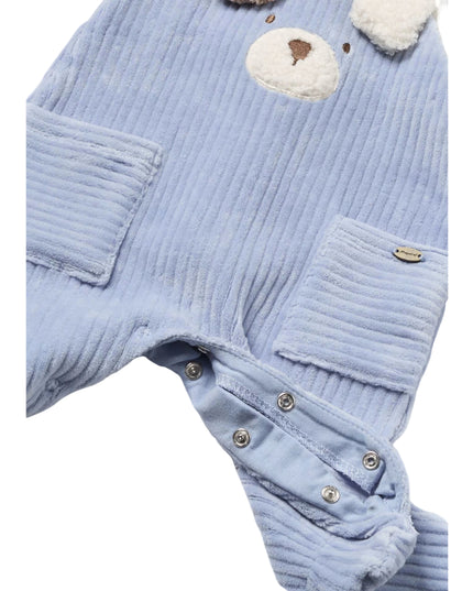 Kids Atelier-Mayoral-Newborn Boy Corduroy Teddy Romper