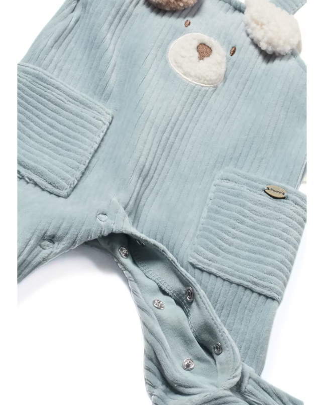 Kids Atelier- Mayoral- Newborn Boy Corduroy Teddy Romper