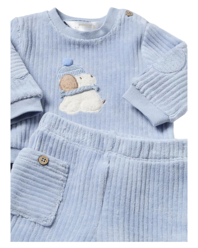 Newborn Boy 3 Piece Corduroy Set