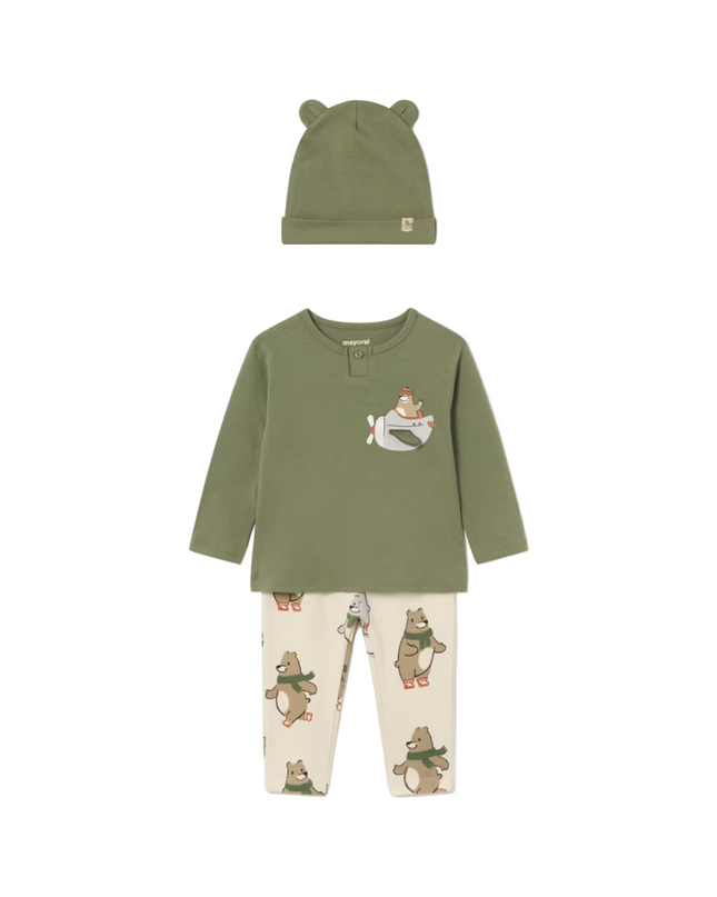 Kids Atelier- Mayoral- Baby 3 Piece Set with Interactive Motif