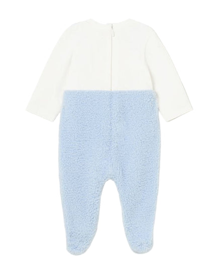 Kids Atelier-Mayoral-Blue Teddy Applique Overalls Babysuit
