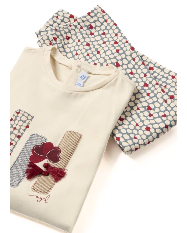Kids Atelier- Mayoral- 3 Piece Set Tomato Heather