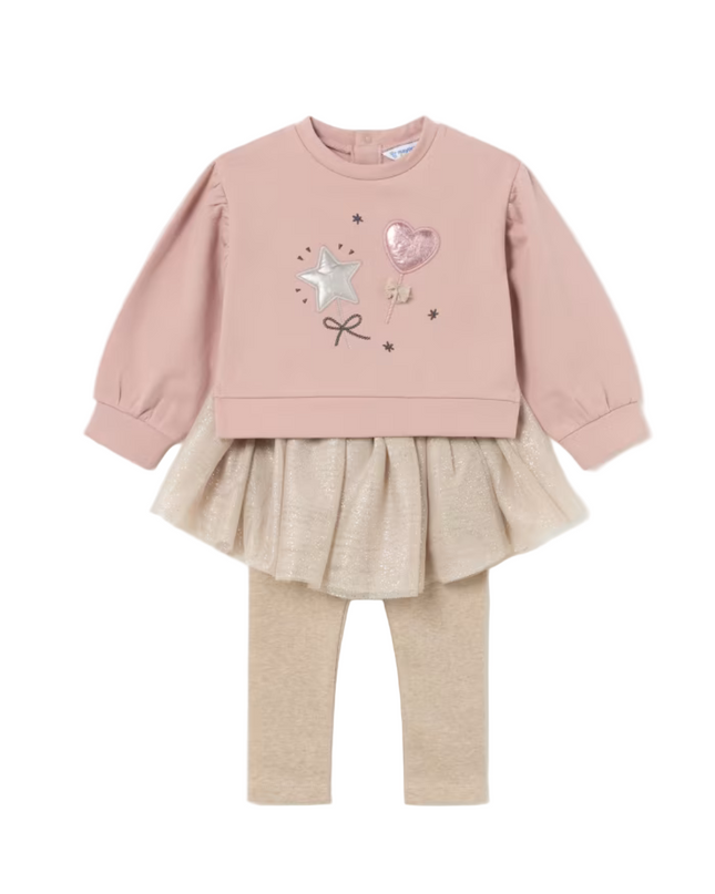 Kids Atelier- Mayoral- Baby Jumper and Tutu Leggings Set