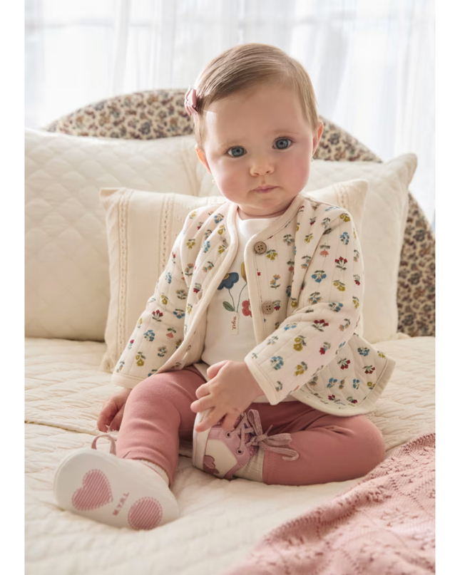 Kids Atelier-Mayoral-Newborn Girl 3 Piece Floral Set
