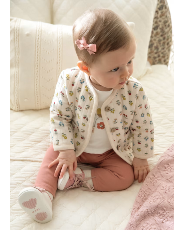 Kids Atelier-Mayoral-Newborn Girl 3 Piece Floral Set