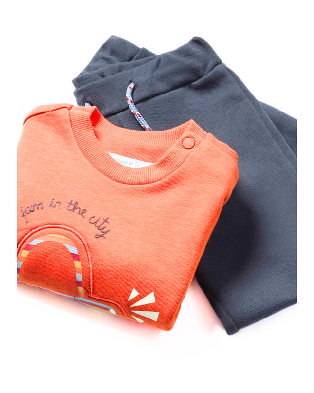 Kids Atelier-Mayoral-Baby 2 Piece Car Tracksuit