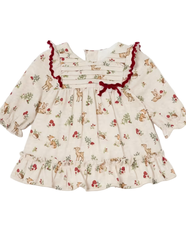 Kids Atelier- Mayoral- Newborn Girl Floral Ruffle Dress