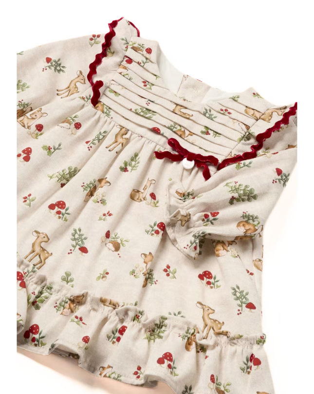 Kids Atelier- Mayoral- Newborn Girl Floral Ruffle Dress