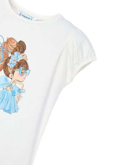 Kids Atelier-Mayoral-Girl Graphic Top