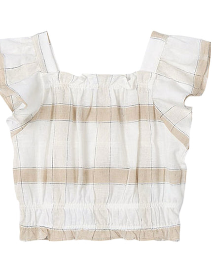 Kids Atelier-Mayoral-Girl Gingham Top