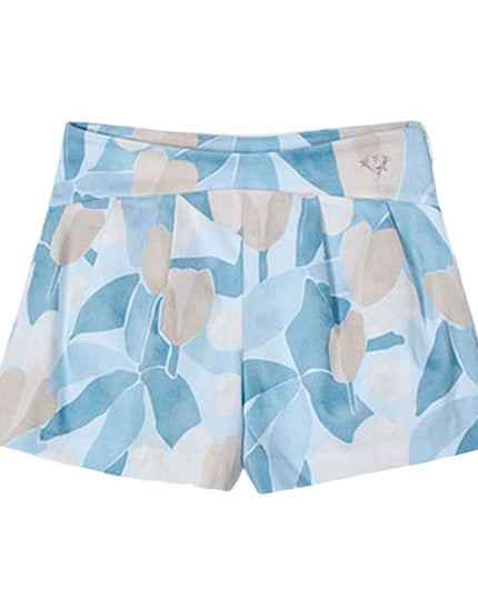 Kids Atelier-Mayoral-Blue Sky Floral Skort