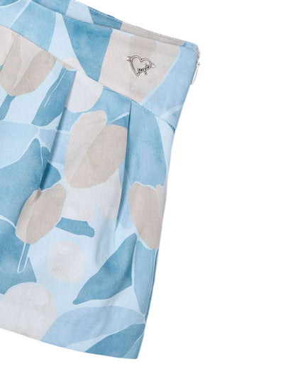 Kids Atelier-Mayoral-Blue Sky Floral Skort