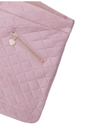 Kids Atelier-Mayoral-Pink Rose Quilted Shorts