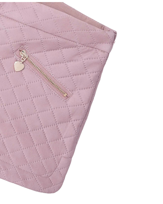 Kids Atelier-Mayoral-Pink Rose Quilted Shorts