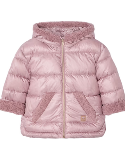 Kids Atelier- Mayoral- Coat With Fur Details For Girls