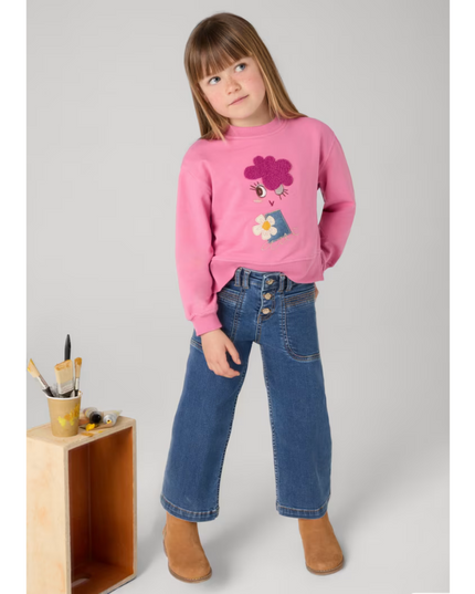 Kids Atelier-Mayoral-Girl's Flared Jeans