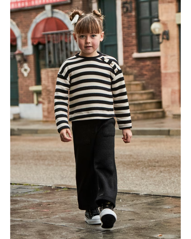 Kids Atelier- Mayoral- Girl Striped Sweatshirt and Pants Set