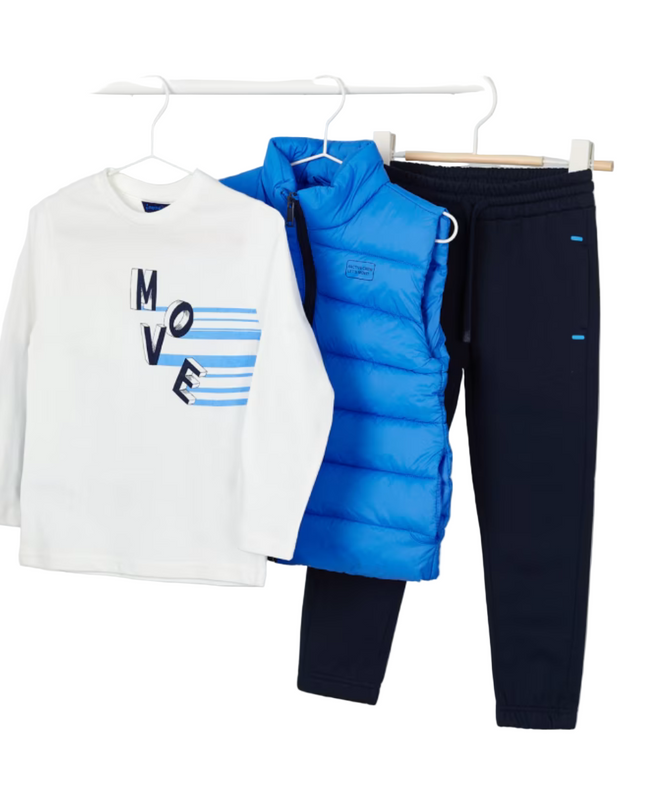 Kids Atelier- Mayoral- Boy 3 Piece Tracksuit with Vest