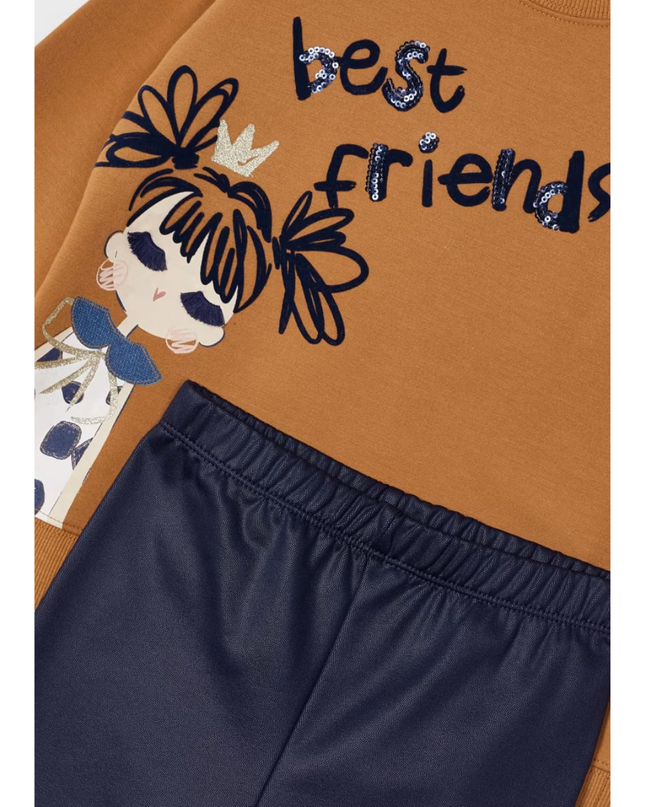 Kids Atelier- Mayoral- Girl Leggings and Sweatshirt Set