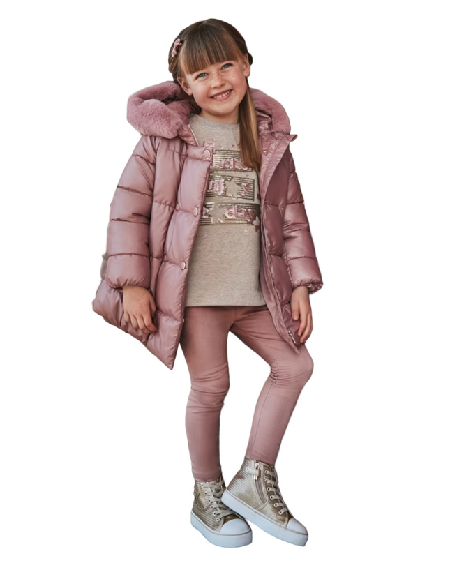 Kids Atelier-Mayoral- Girl Jumper and Suede Leggings Set